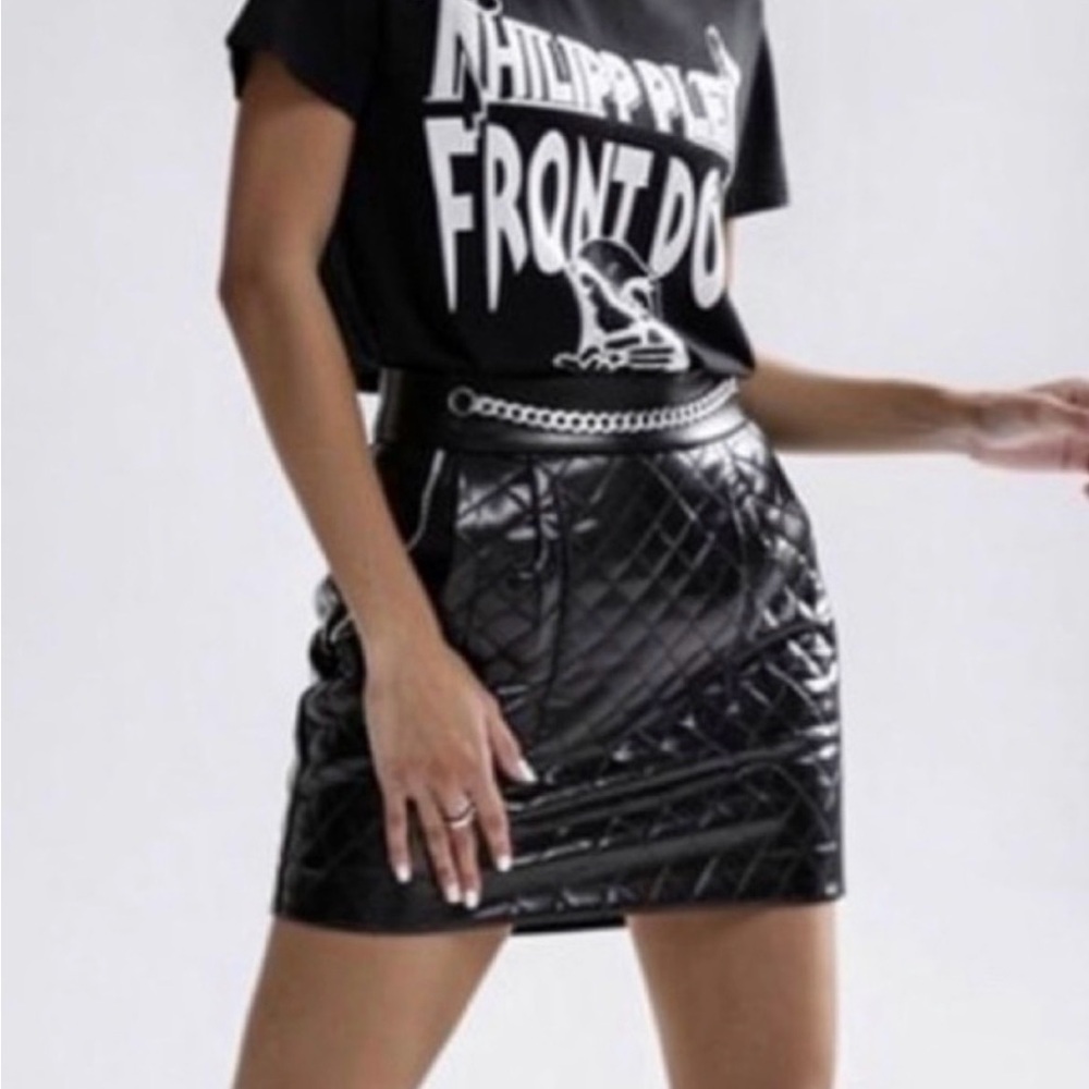 NWT Amanda Uprichard quilted mini skirt